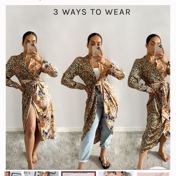 Never Fully Dressed Bloom Spliced Print Dress - Picture 2 of 12